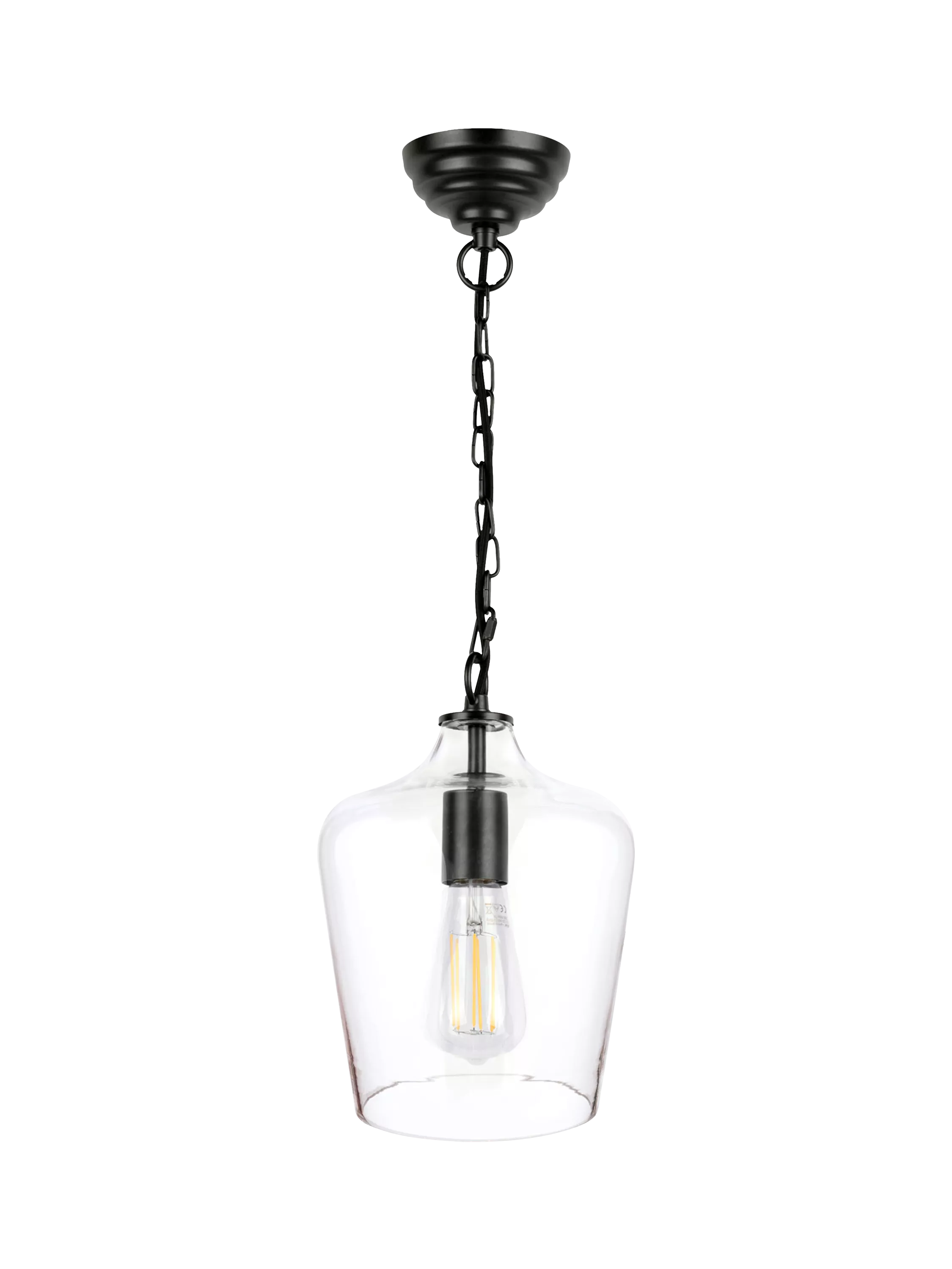 Laura Ashley Ockley pendant ceiling light black, imported from the UK