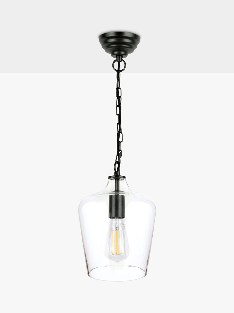 Laura Ashley Ockley pendant ceiling light black, imported from the UK