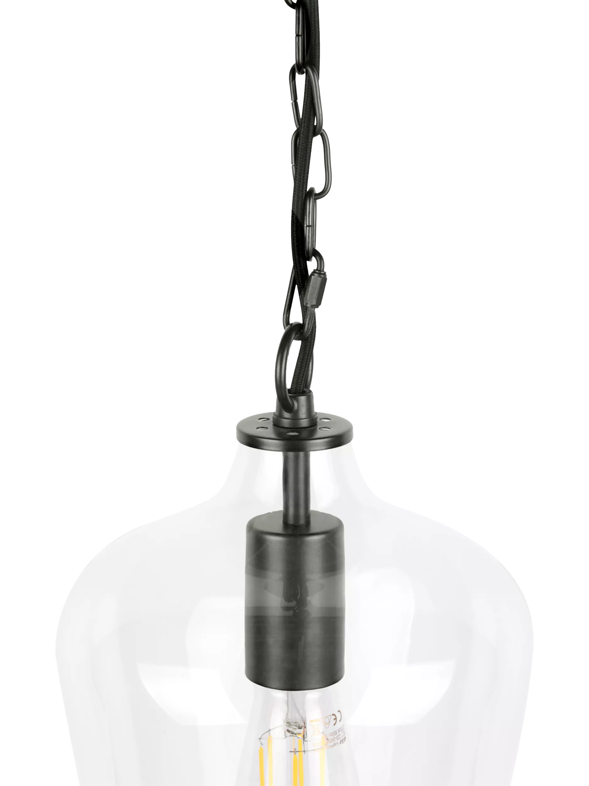 Laura Ashley Ockley pendant ceiling light black, imported from the UK