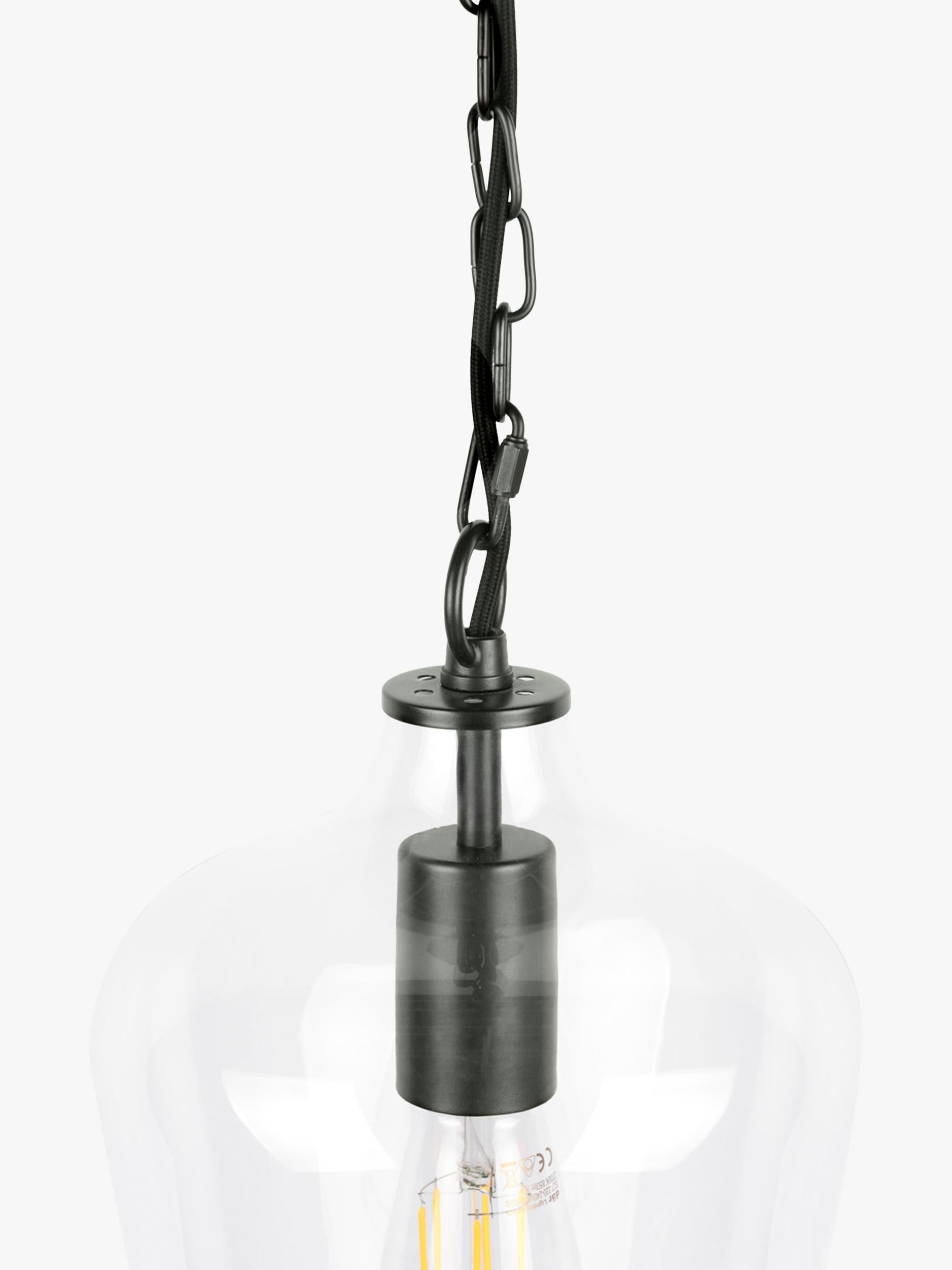 Laura Ashley Ockley pendant ceiling light black, imported from the UK