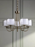 Laura Ashley Southwell 5 arm chandelier antique brass, UK version