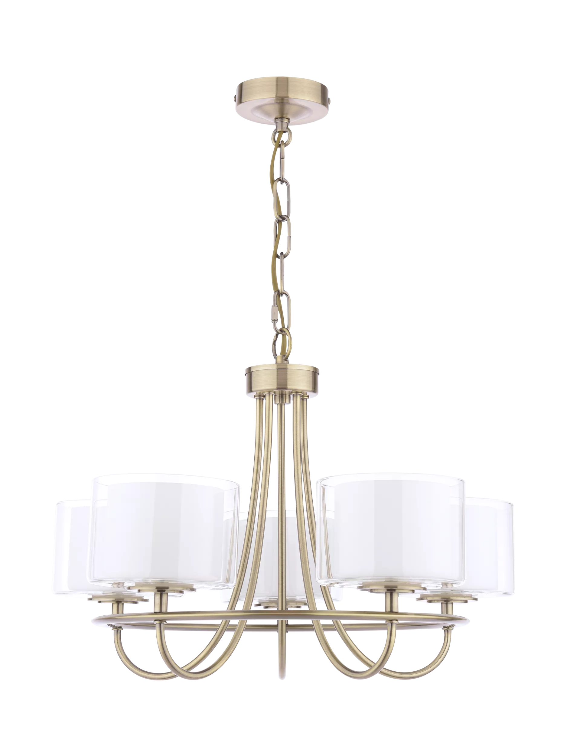 Laura Ashley Southwell 5 arm chandelier antique brass, UK version