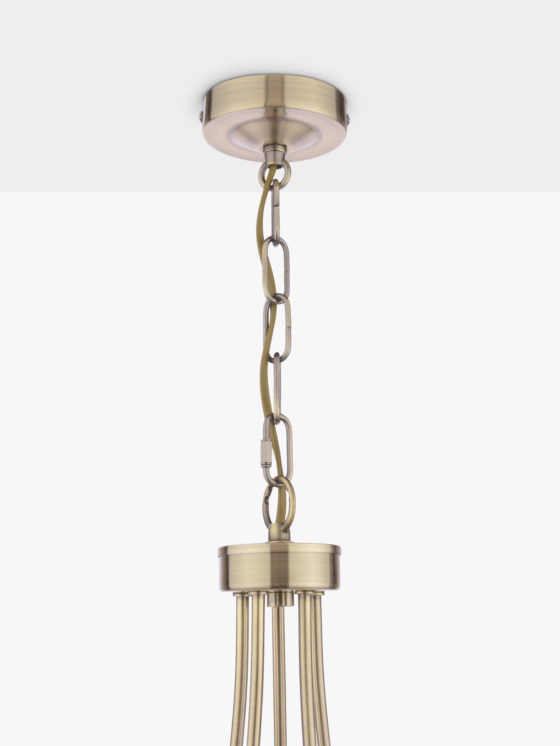 Laura Ashley Southwell 5 arm chandelier antique brass, UK version