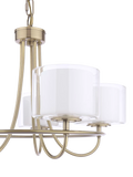 Laura Ashley Southwell 5 arm chandelier antique brass, UK version