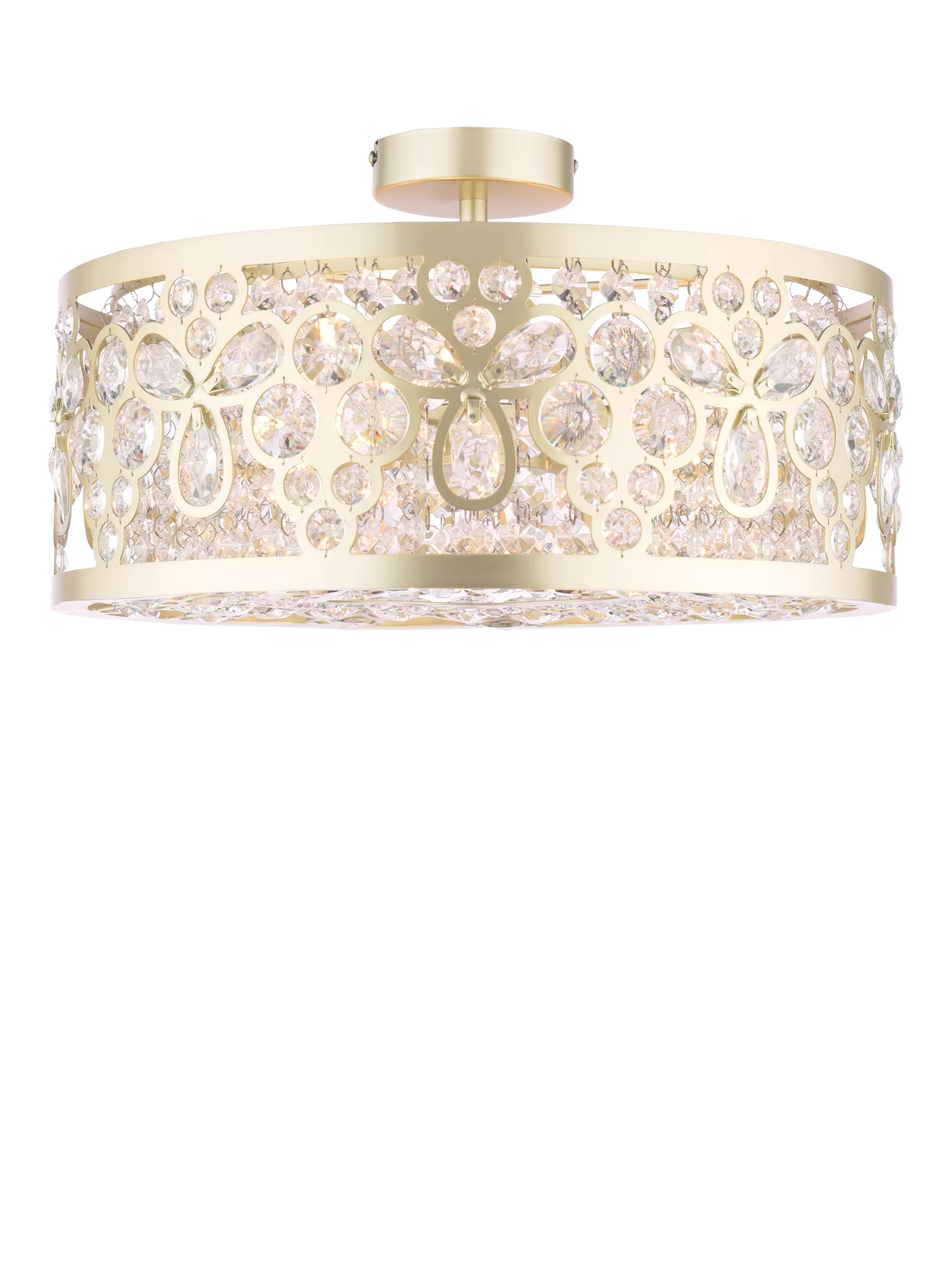 Laura Ashley Tilbrook flush ceiling light champagne 40.5cm - British product