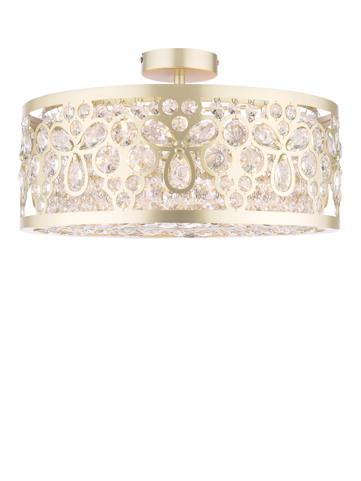 Laura Ashley Tilbrook flush ceiling light champagne 40.5cm - British product