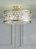 Laura Ashley Tilbrook flush ceiling light champagne 40.5cm - British product