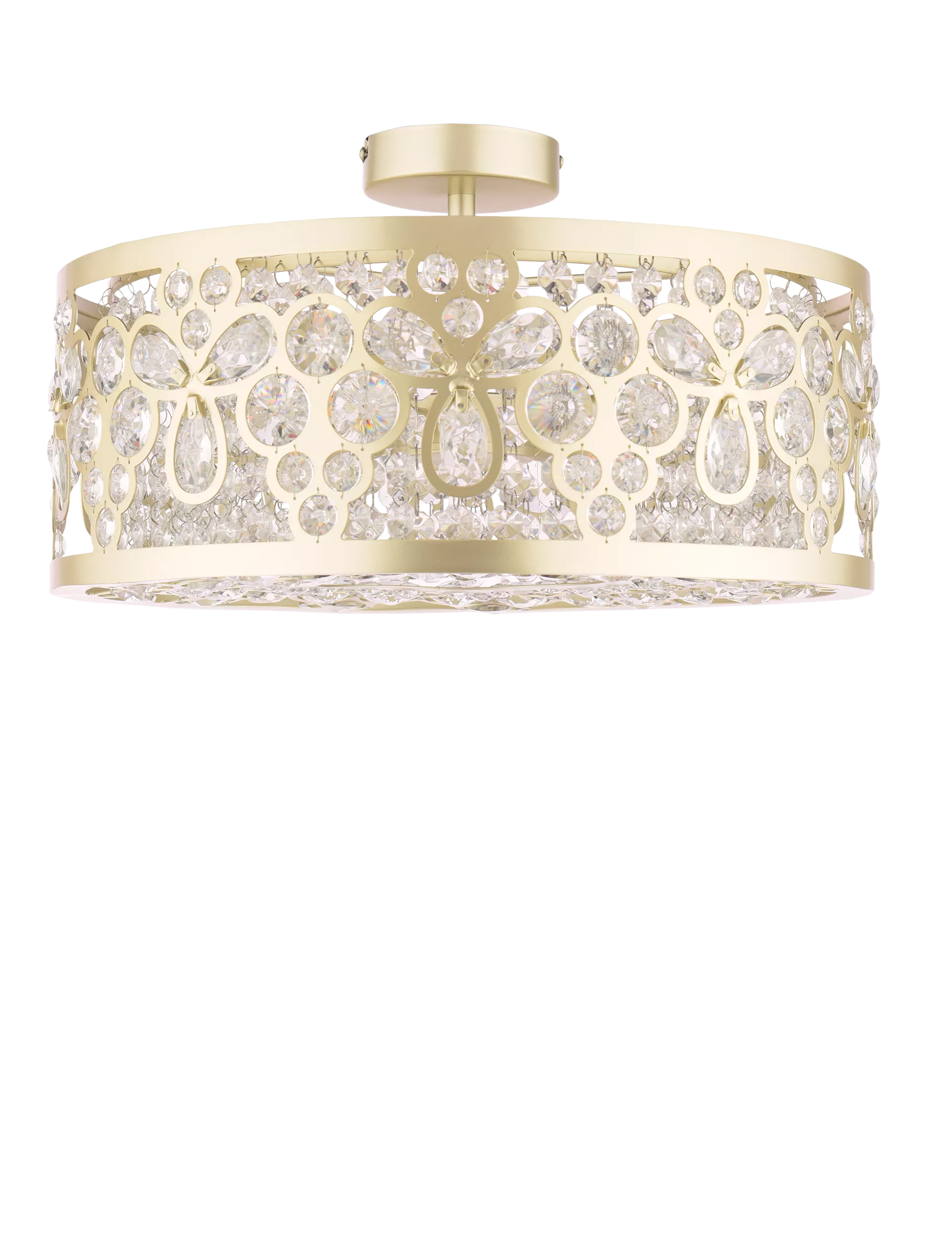 Laura Ashley Tilbrook flush ceiling light champagne 40.5cm - British product