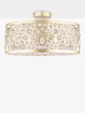 Laura Ashley Tilbrook flush ceiling light champagne 40.5cm - British product