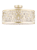 Laura Ashley Tilbrook flush ceiling light champagne 40.5cm - British product
