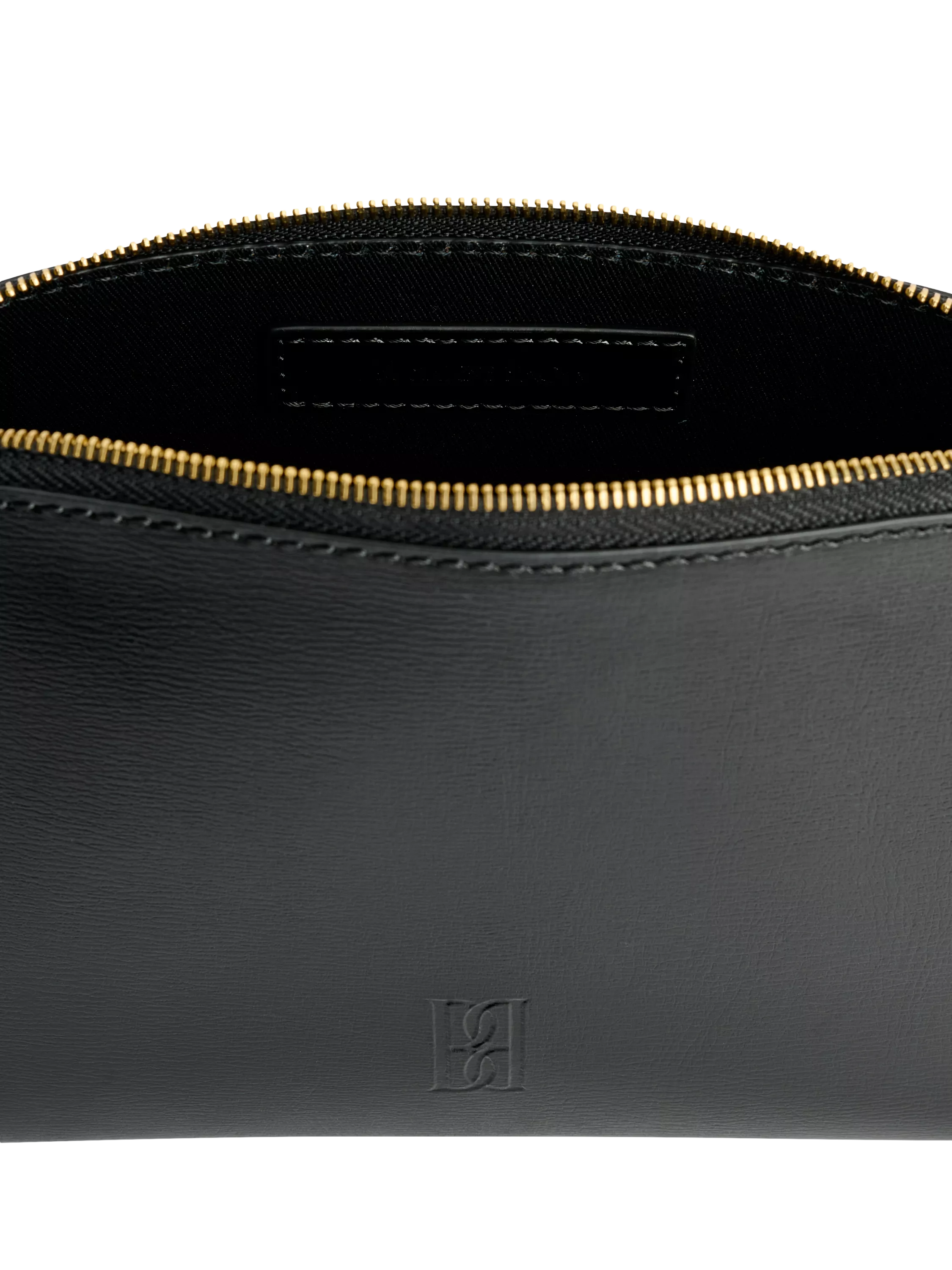 By Malene Birger Aya small leather cosmetics case black, UK version