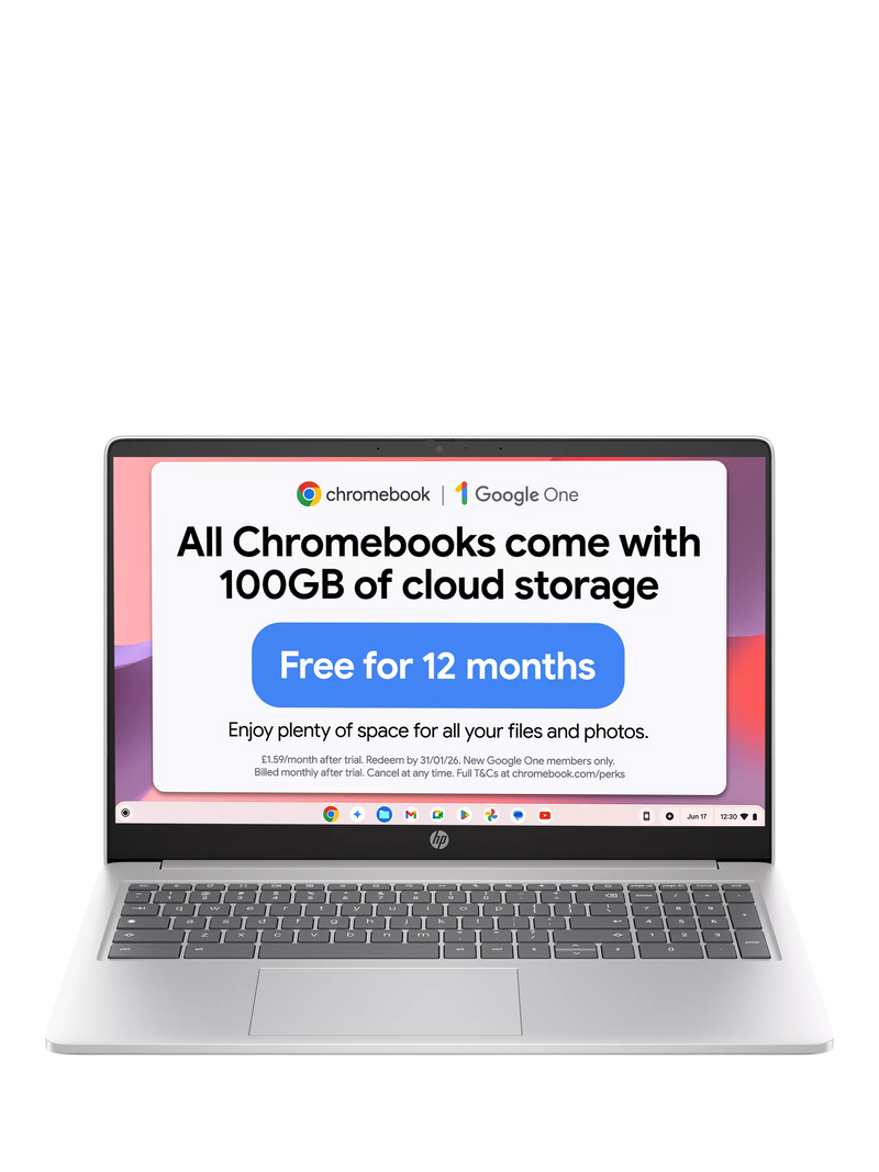 HP Chromebook Intel Core i3 laptop 8GB RAM 256GB storage (British brand)