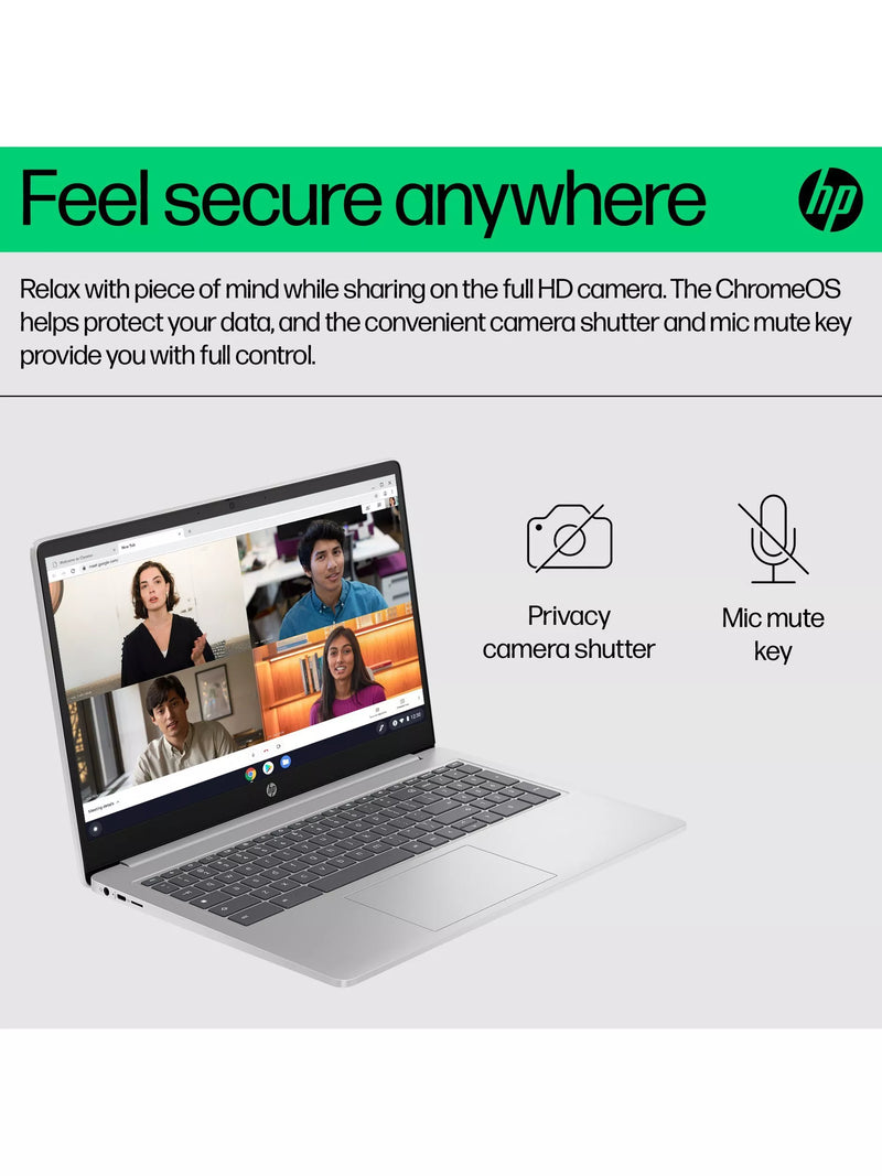 HP Chromebook Intel Core i3 laptop 8GB RAM 256GB storage (British brand)