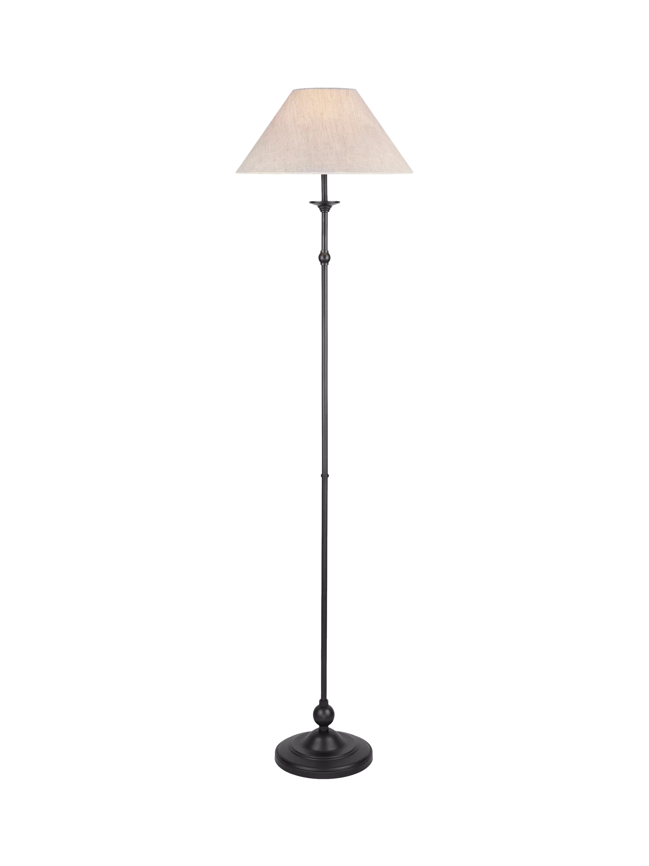 Laura Ashley floor lamp black candlestick design, UK version