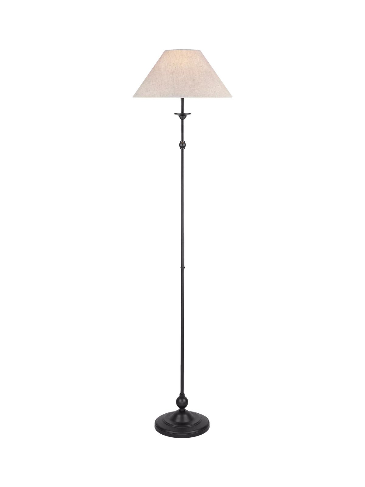 Laura Ashley floor lamp black candlestick design, UK version