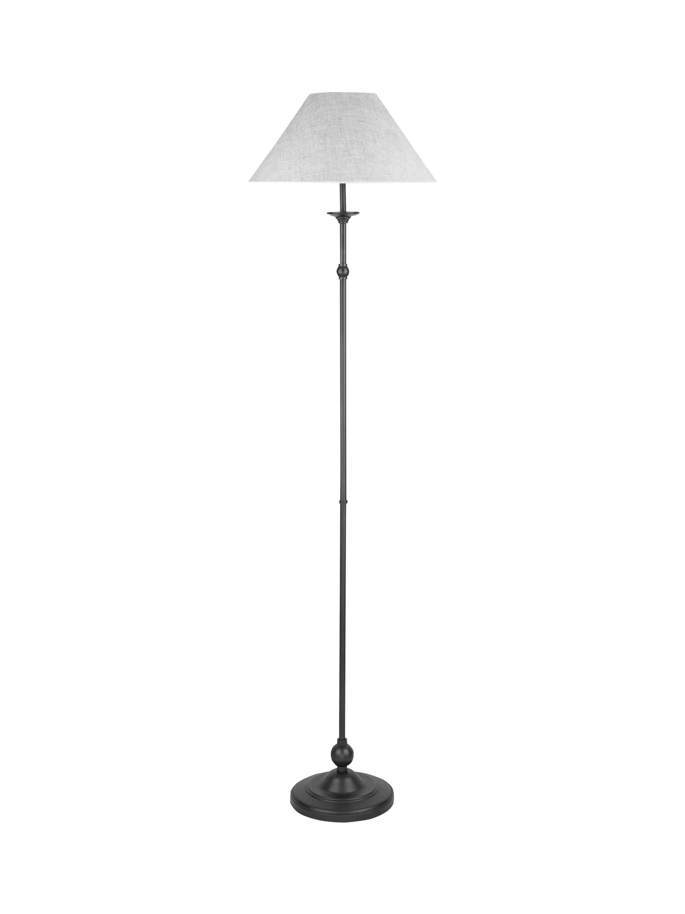 Laura Ashley floor lamp black candlestick design, UK version