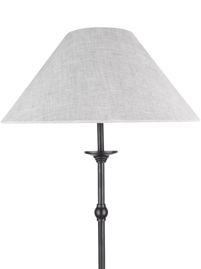 Laura Ashley floor lamp black candlestick design, UK version