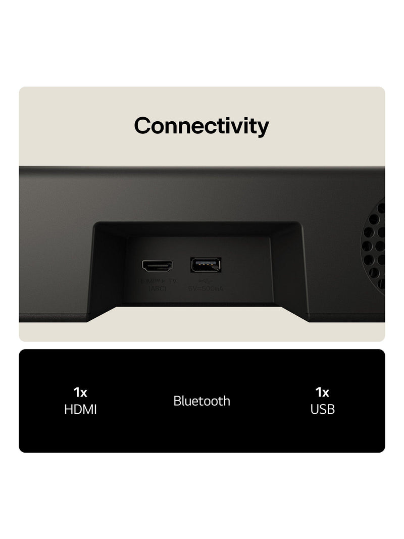 LG US20A all-in-one soundbar black (British brand)