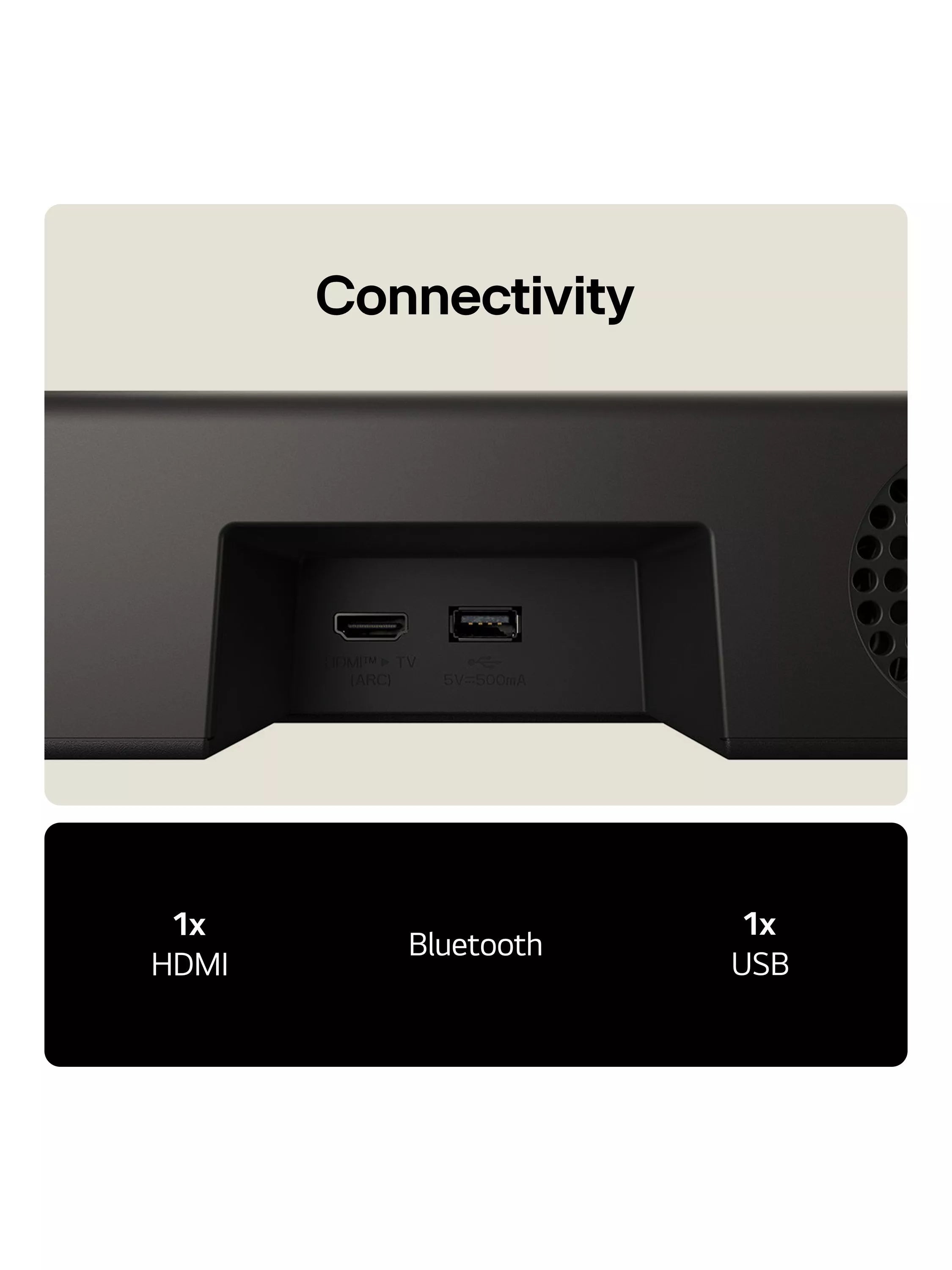 LG US20A all-in-one soundbar black (British brand)