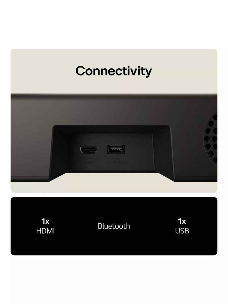 LG US20A all-in-one soundbar black (British brand)