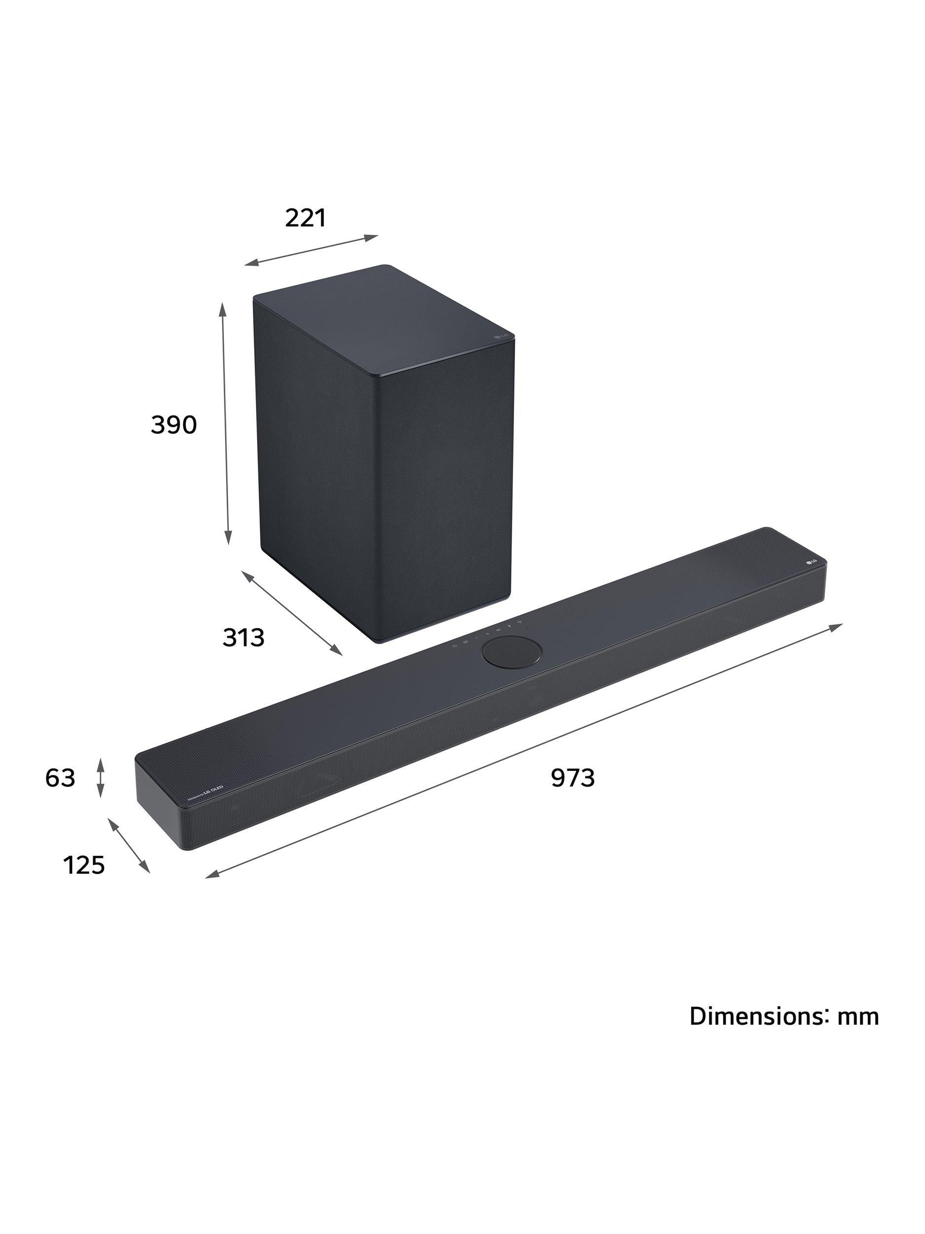 LG USC9S soundbar wireless subwoofer black (British brand)
