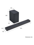 LG USC9S soundbar wireless subwoofer black (British brand)