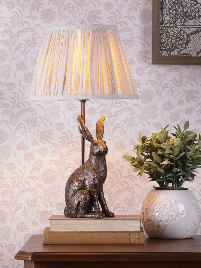 Laura Ashley Hare table lamp metallic bronze - UK version