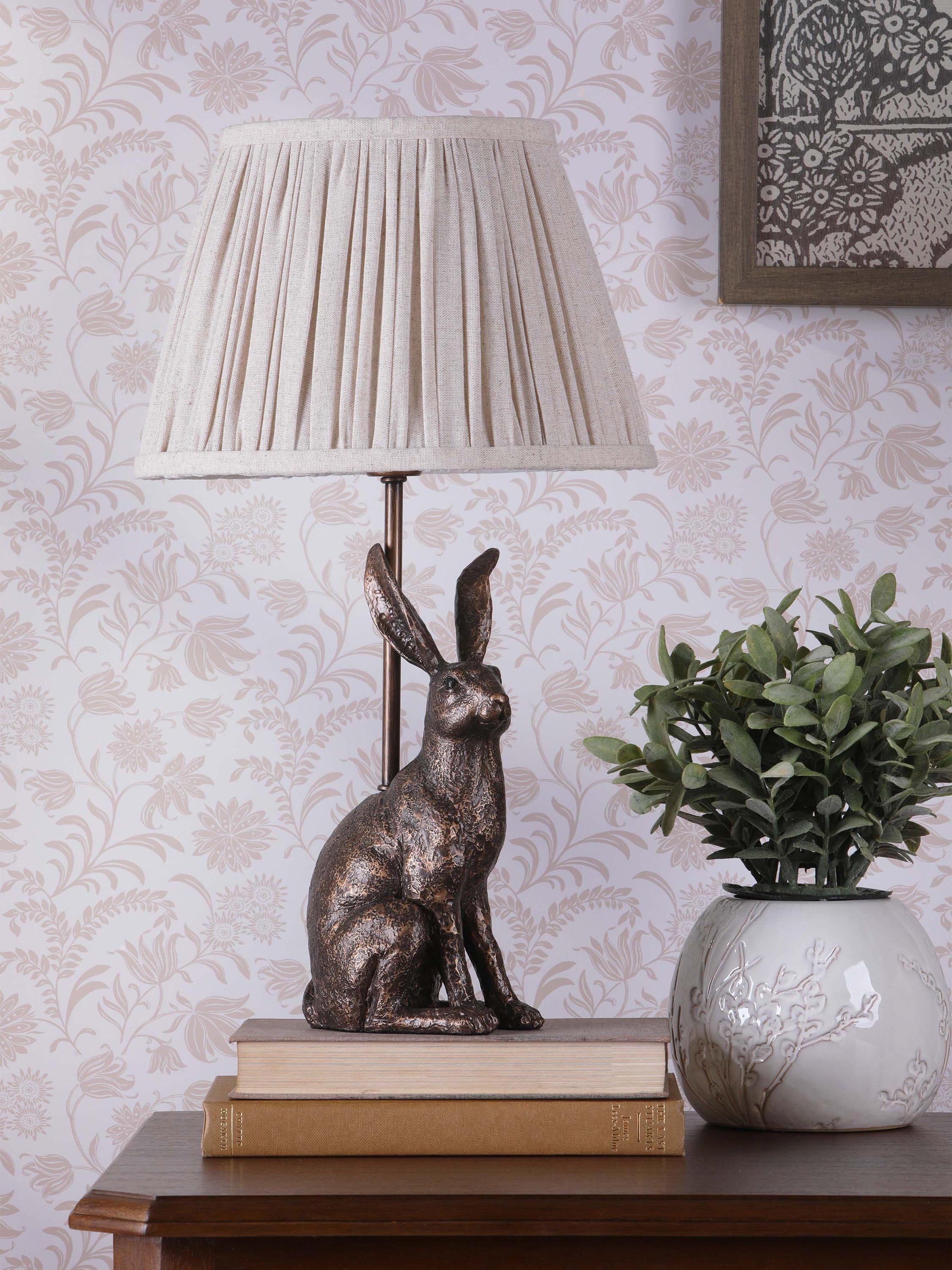 Laura Ashley Hare table lamp metallic bronze - UK version