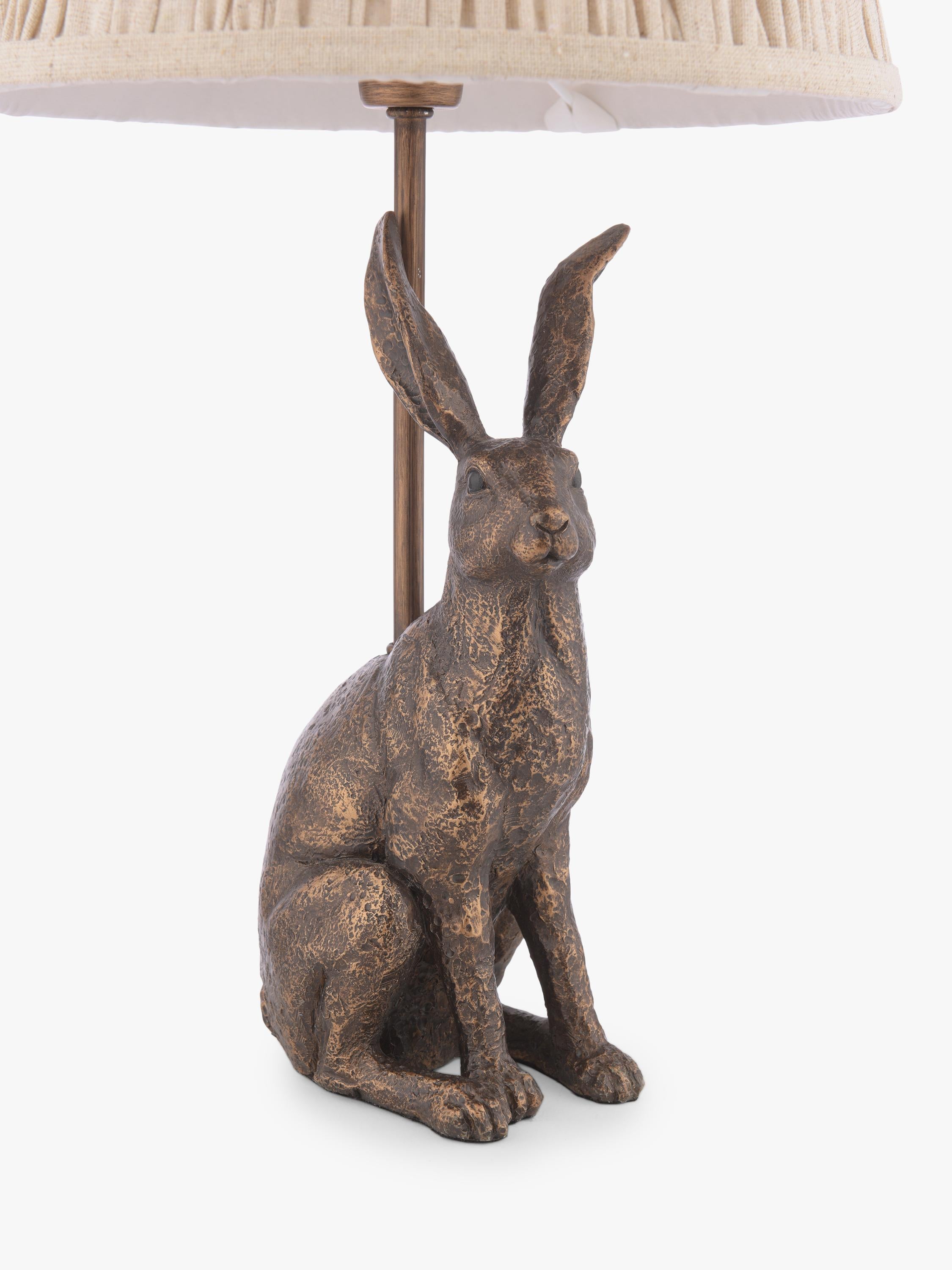 Laura Ashley Hare table lamp metallic bronze - UK version