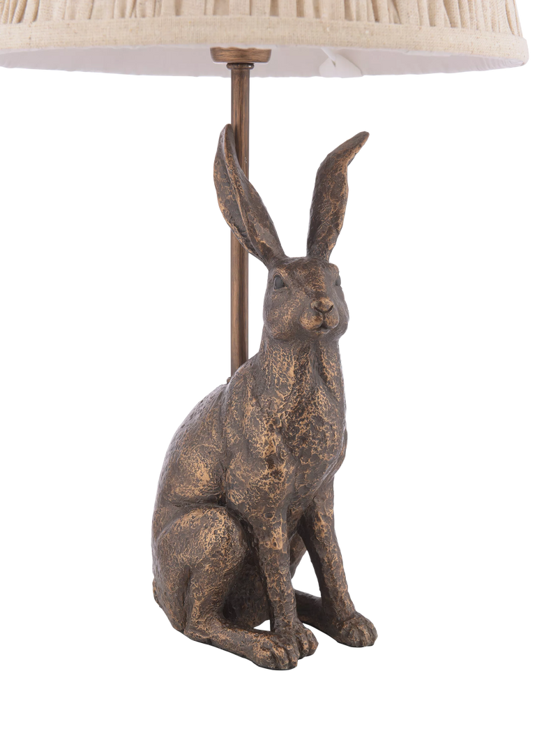 Laura Ashley Hare table lamp metallic bronze - UK version