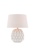 Laura Ashley floral ceramic table lamp off white - British product