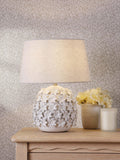 Laura Ashley floral ceramic table lamp off white - British product