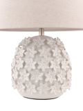 Laura Ashley floral ceramic table lamp off white - British product