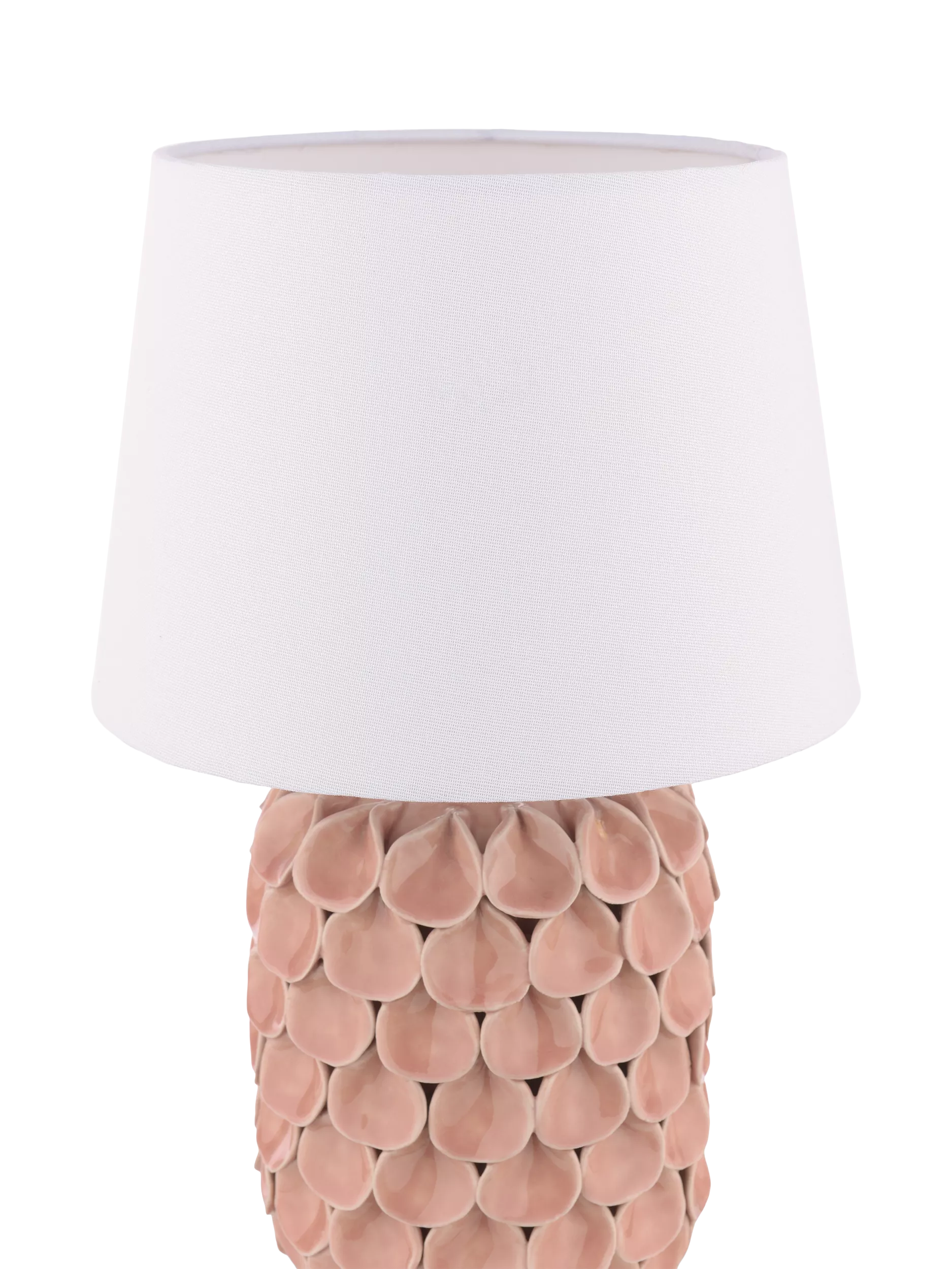 Laura Ashley Marwick ceramic table lamp in pink, imported from the UK