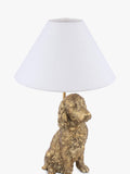 Laura Ashley gold cocker spaniel table lamp, imported from the UK