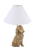 Laura Ashley gold cocker spaniel table lamp, imported from the UK