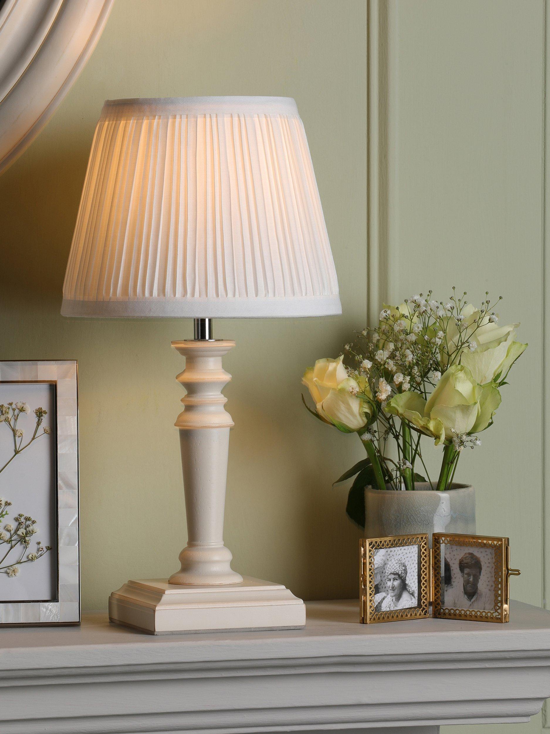 Laura Ashley table lamp set of 2 off white, UK version