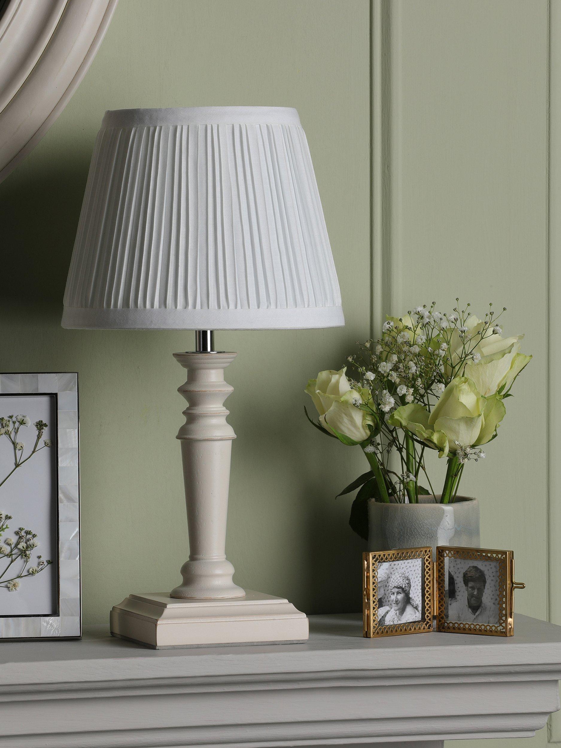 Laura Ashley table lamp set of 2 off white, UK version