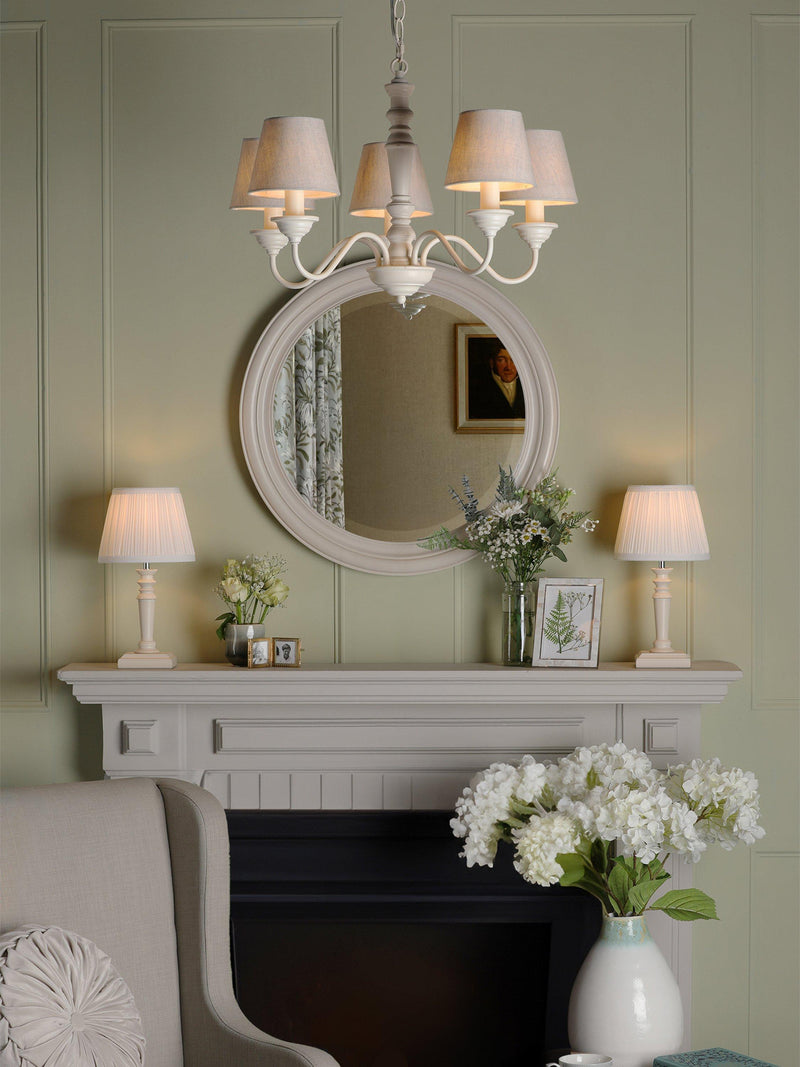 Laura Ashley table lamp set of 2 off white, UK version