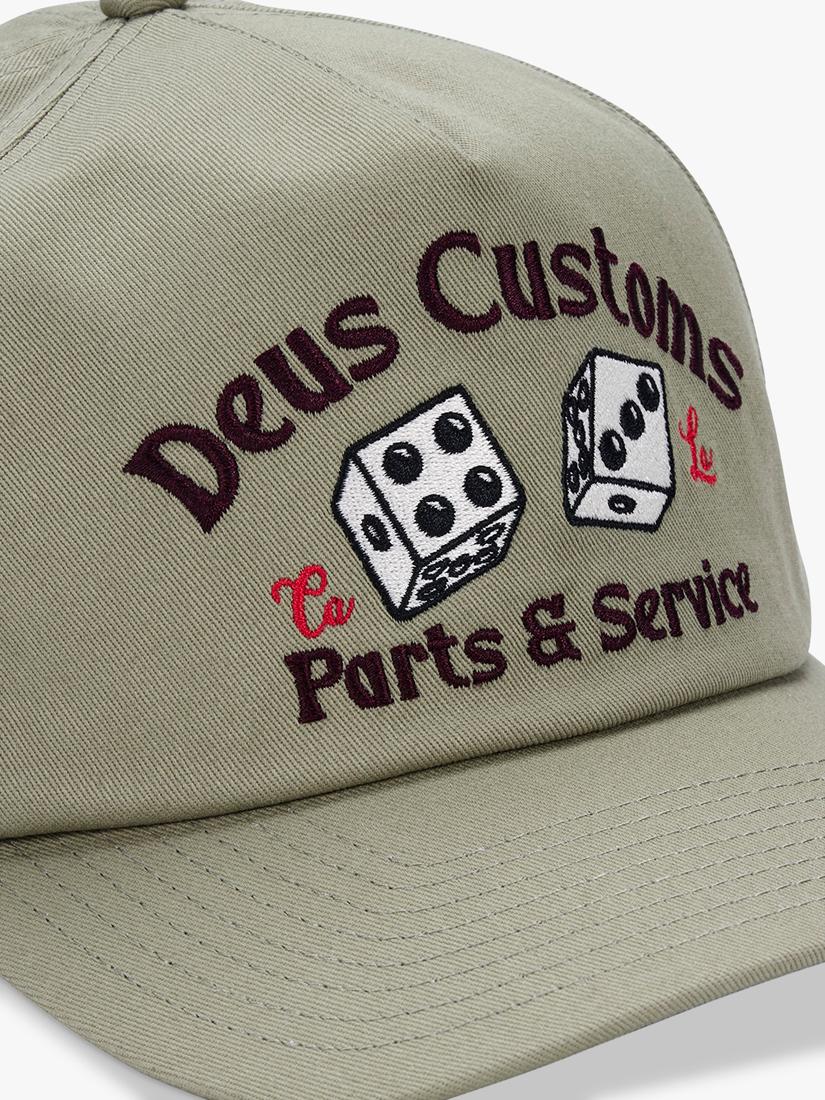 Deus ex Machina Knucklebones cap olive green, UK version