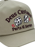 Deus ex Machina Knucklebones cap olive green, UK version