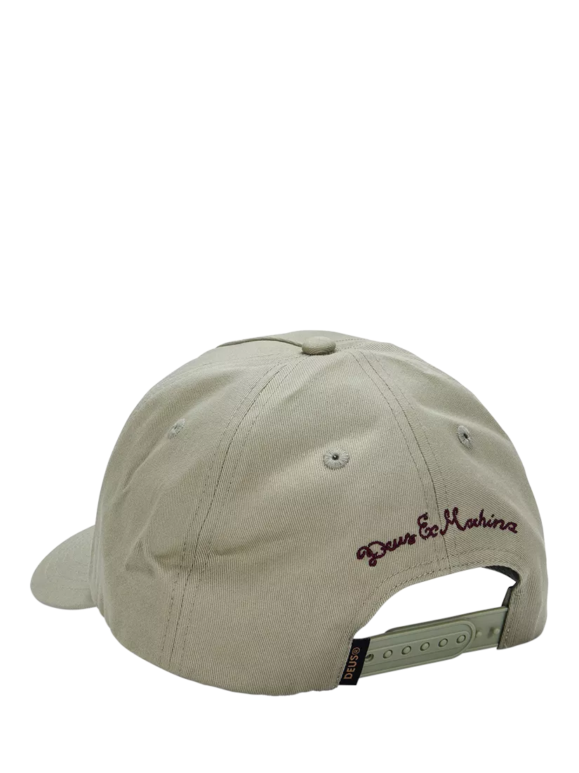 Deus ex Machina Knucklebones cap olive green, UK version