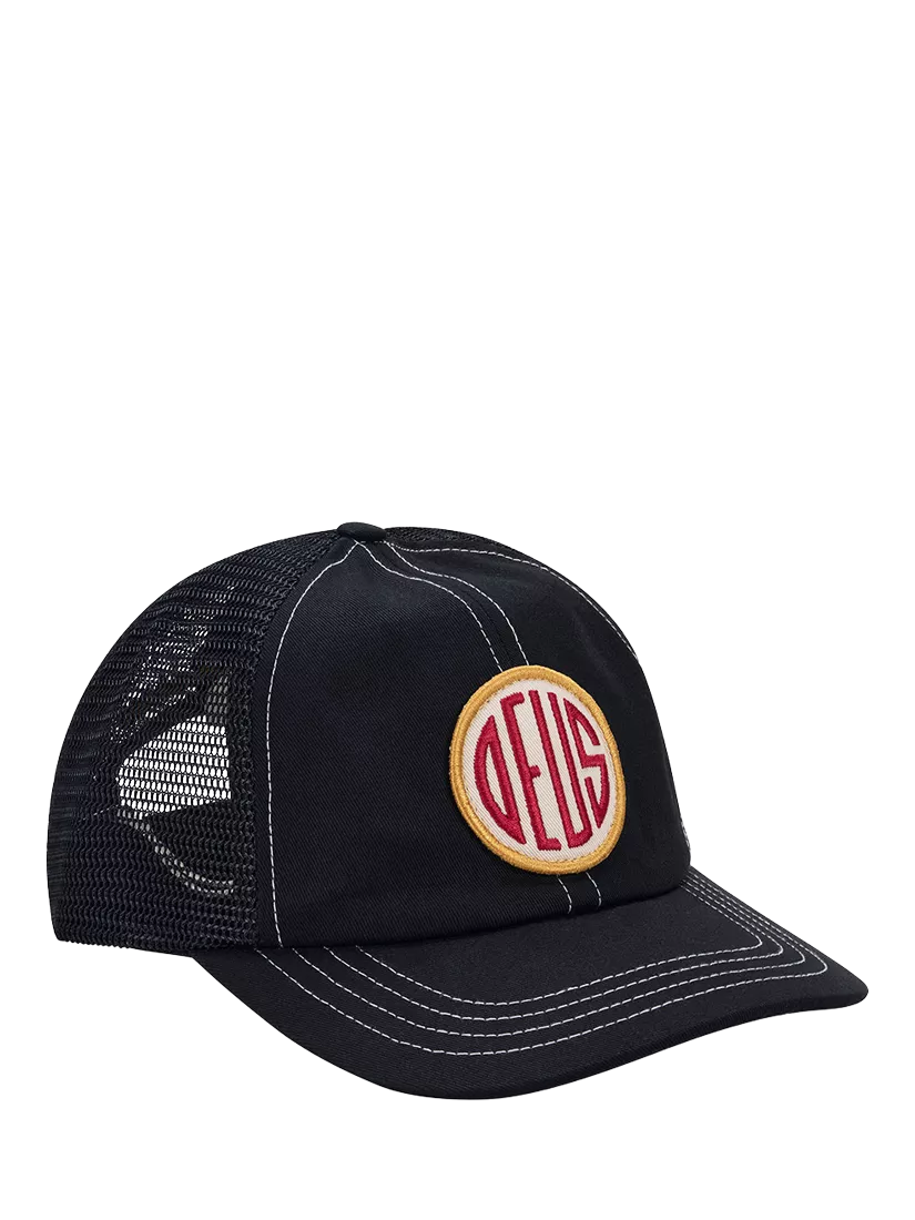 Deus ex Machina Pill Trucker Hat Mechanic Blue, UK version