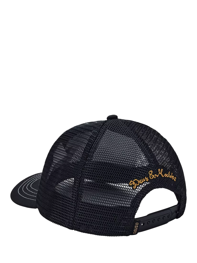 Deus ex Machina Pill Trucker Hat Mechanic Blue, UK version