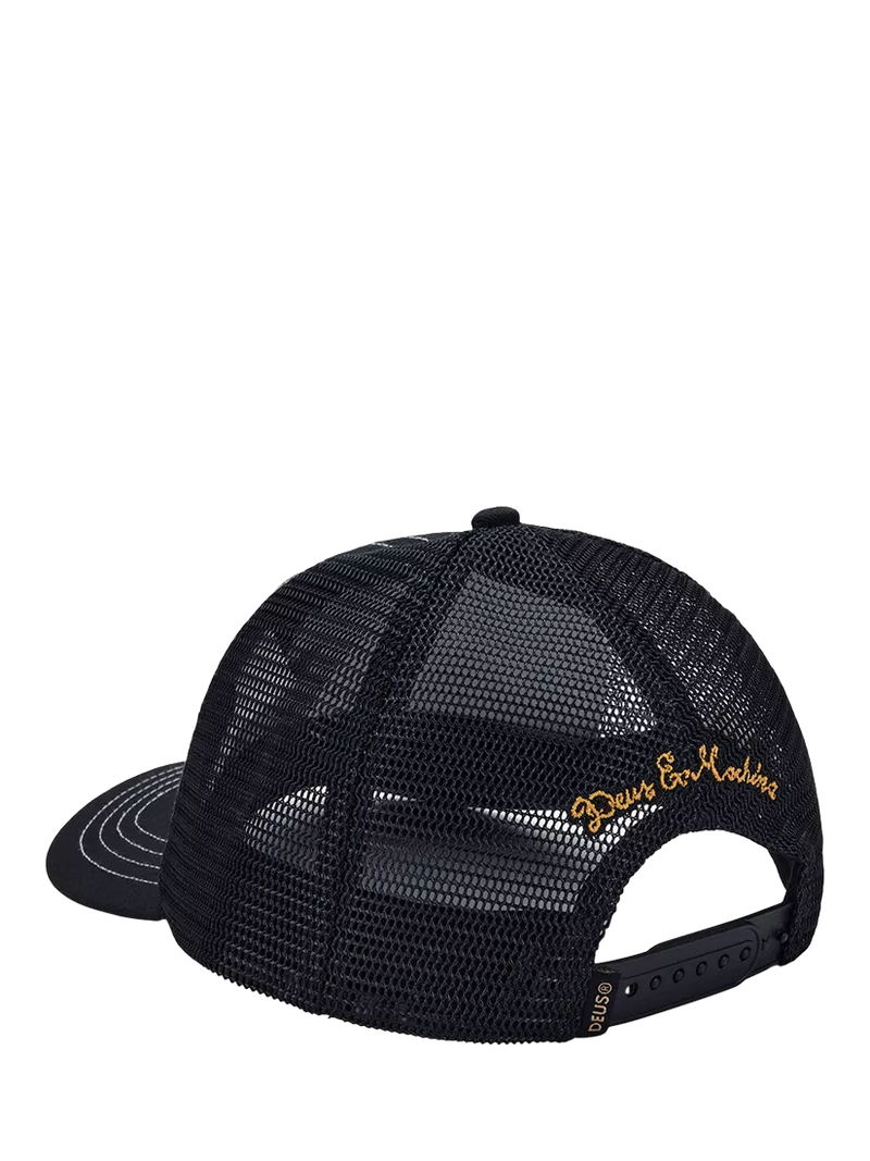 Deus ex Machina Pill Trucker Hat Mechanic Blue, UK version