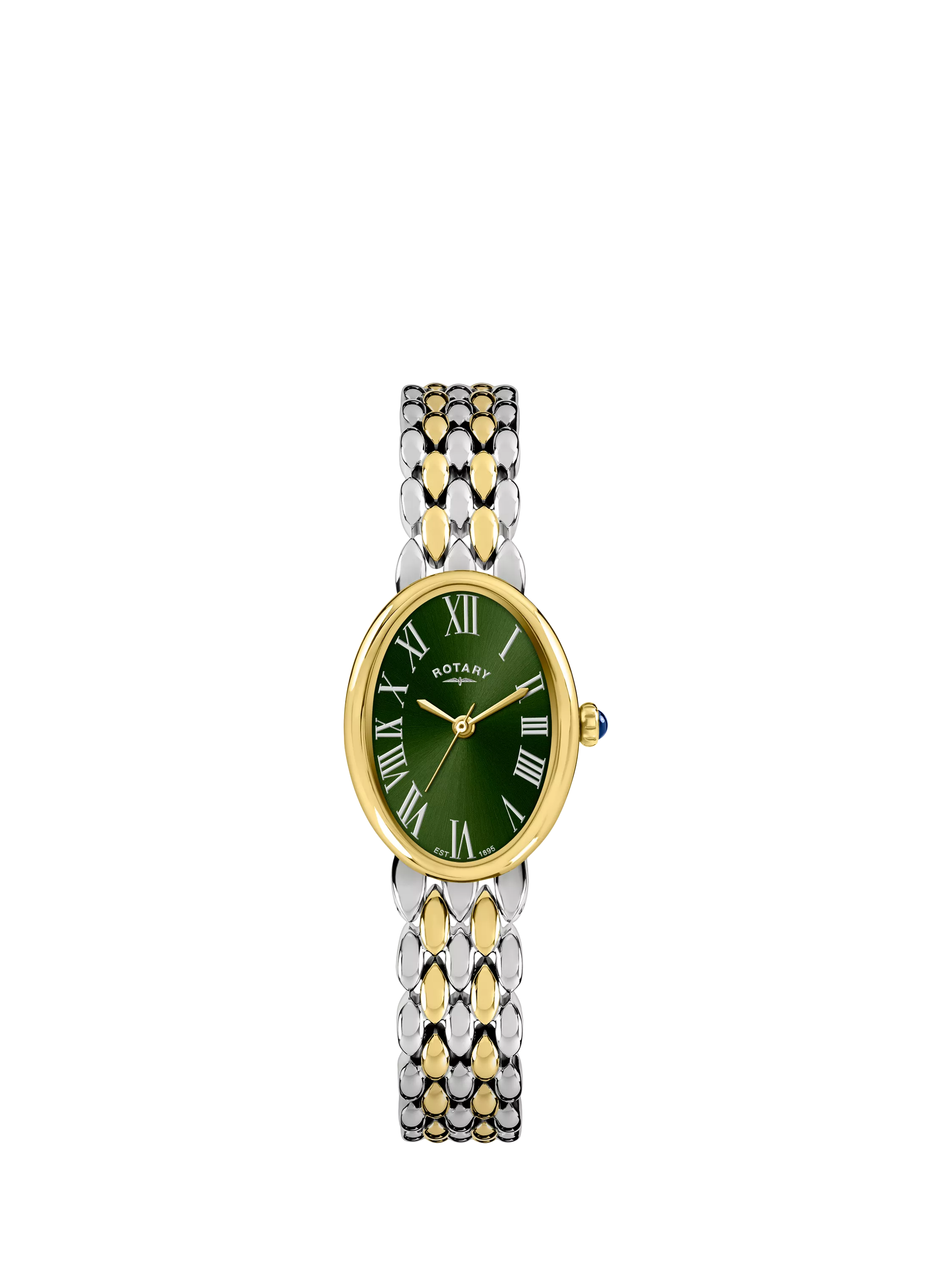 Rotary Heritage Astoria bracelet watch green dial gold tone, UK version