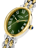 Rotary Heritage Astoria bracelet watch green dial gold tone, UK version