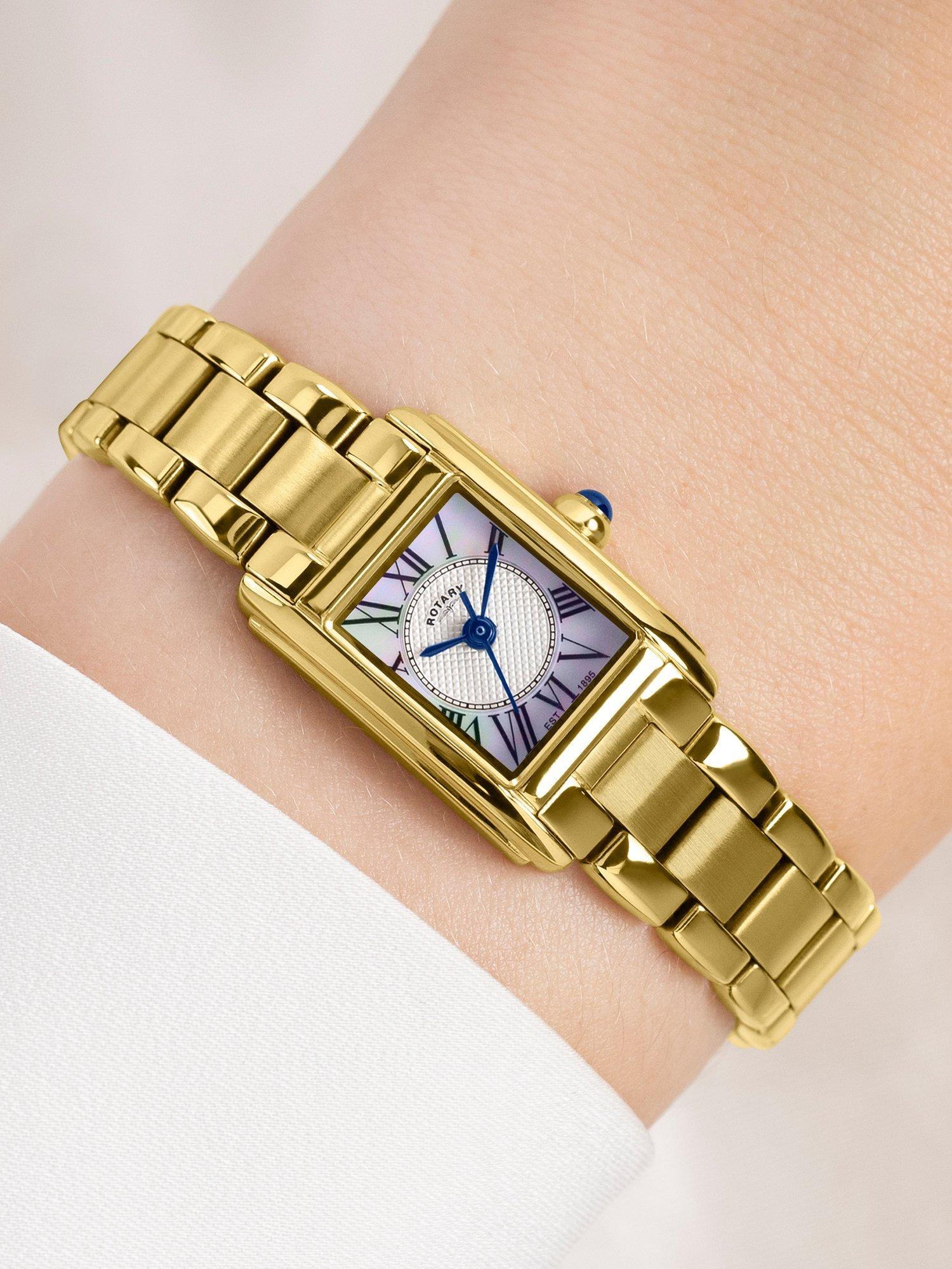 Rotary Heritage Astoria gold bracelet watch, imported from the UK