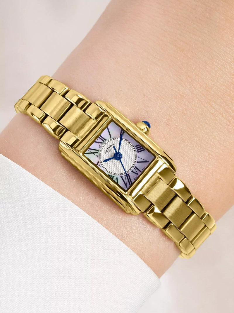 Rotary Heritage Astoria gold bracelet watch, imported from the UK