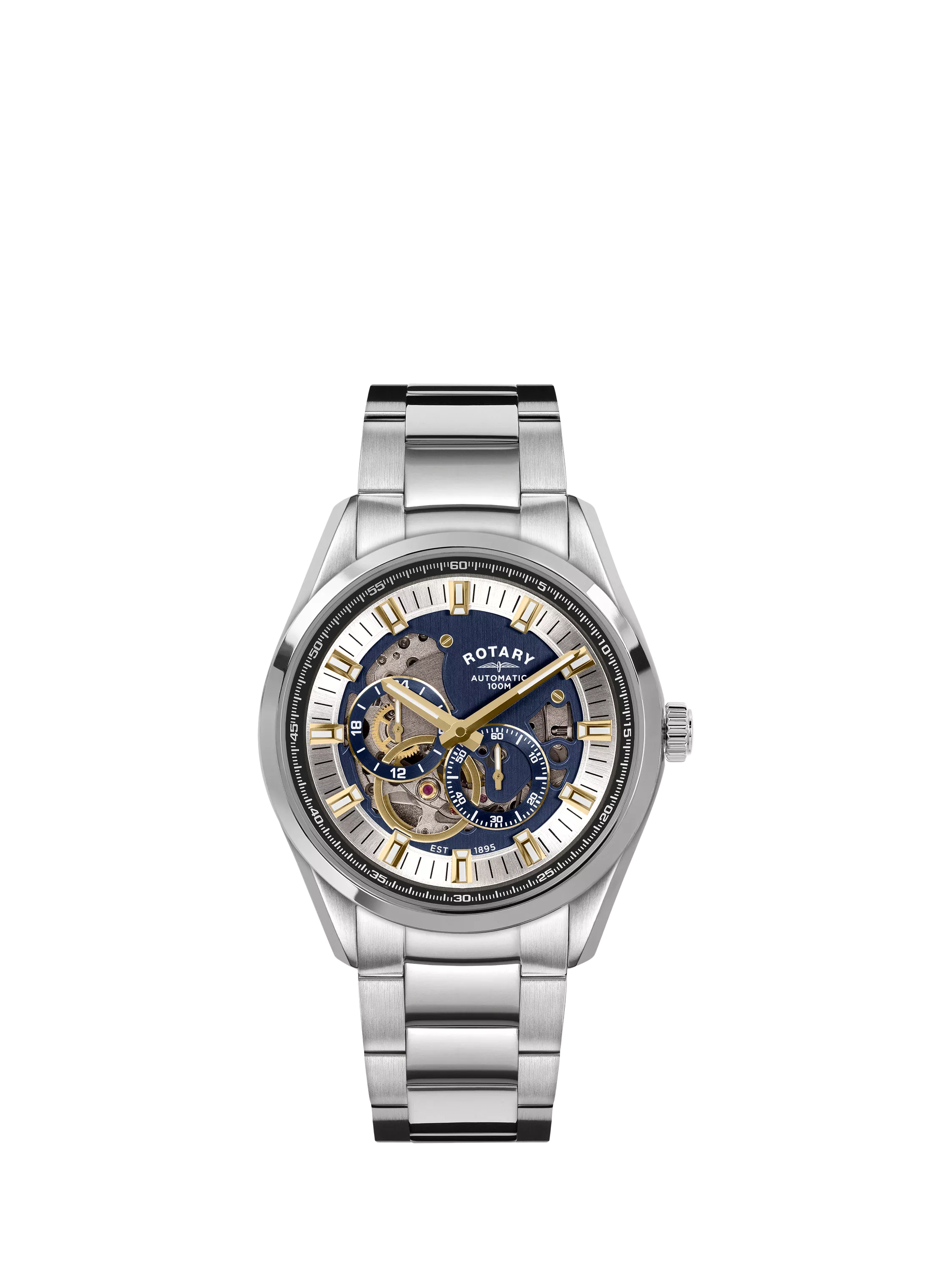 Rotary Seamatic Eclipse automatic watch blue dial, imported from the UK